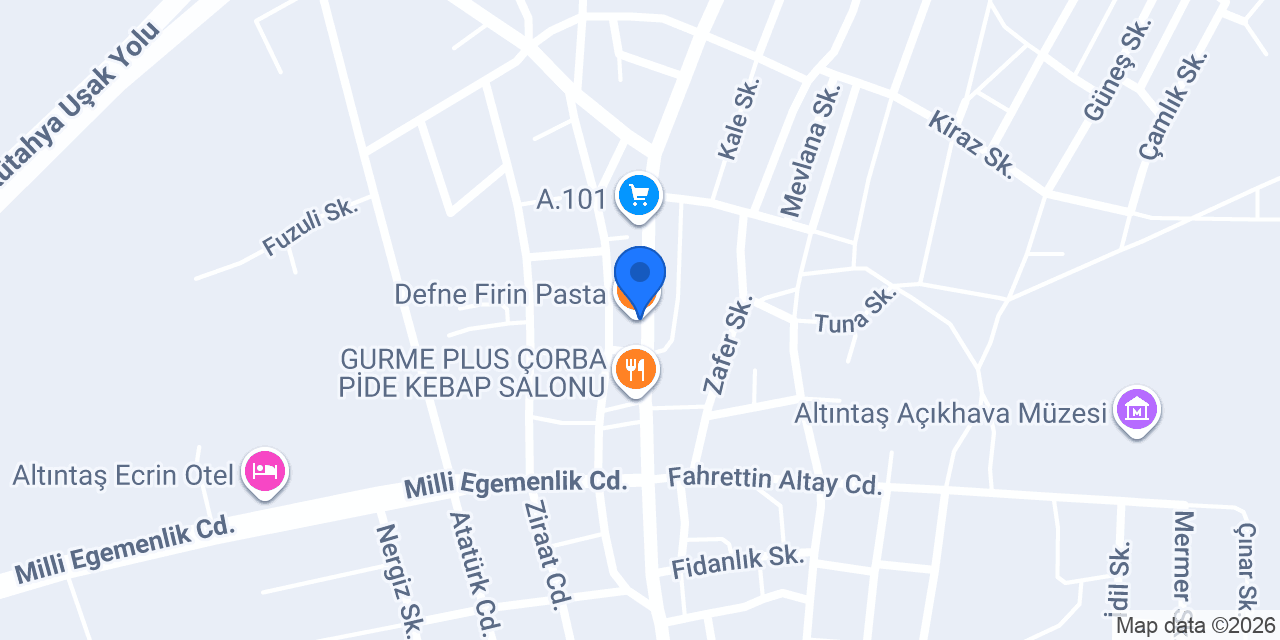 Zaimoğlu Pansiyon konumu