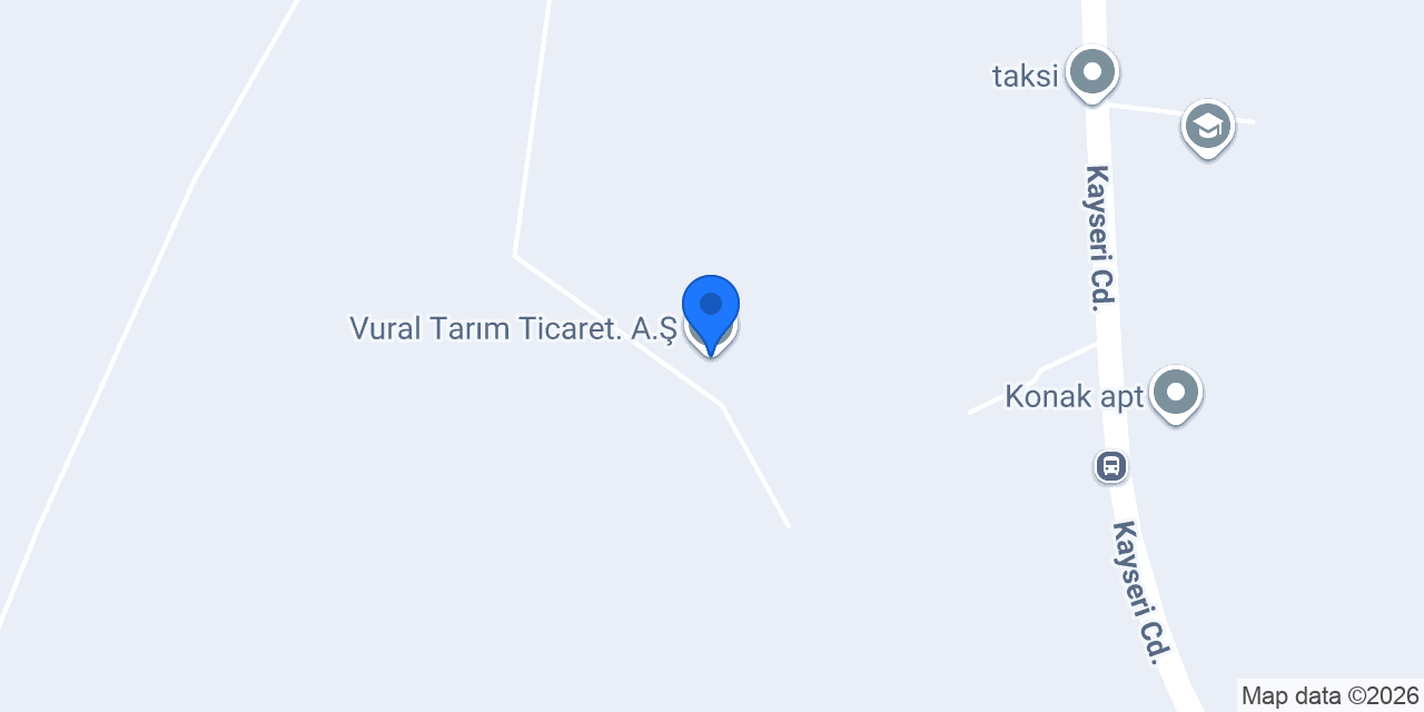 Vural Tarım Ticaret. A.Ş konumu