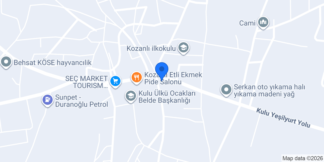 Kozanlı Hürriyet Cami konumu