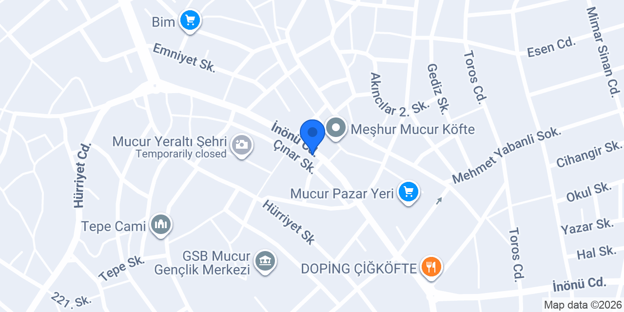 Çürükoğlu Ticaret konumu