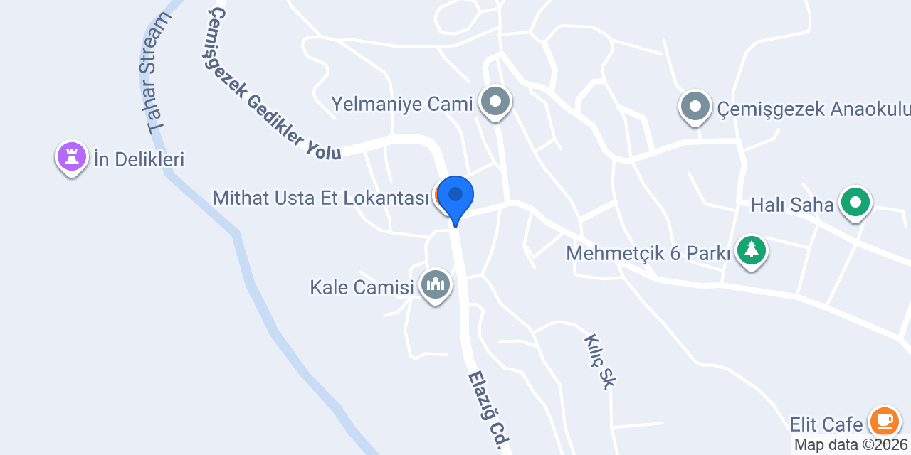 Çemişgezek Belediyesi konumu