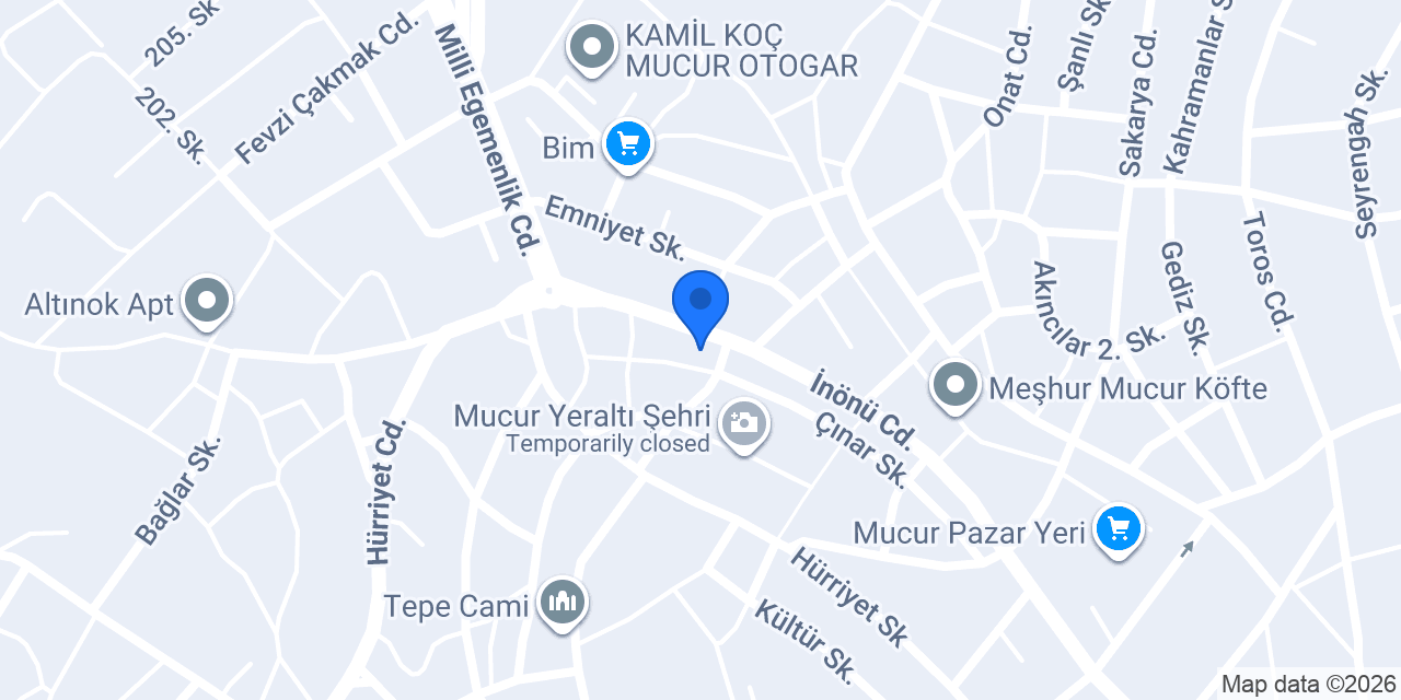 TÜRK-AY YAPI MARKET konumu