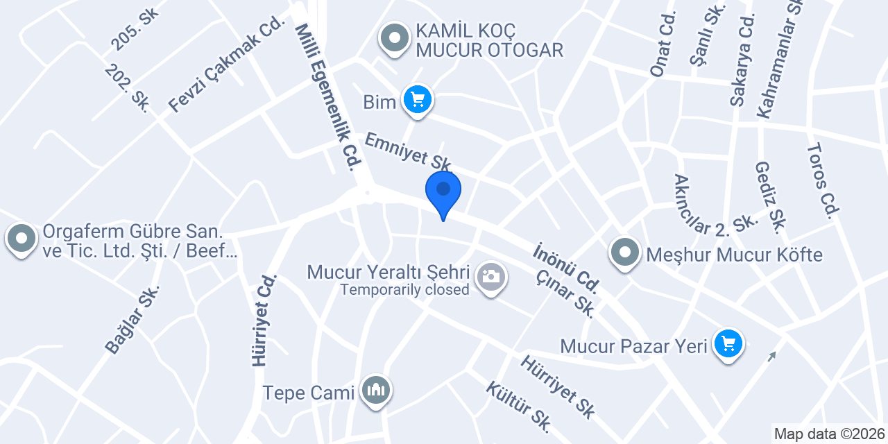 Su Cicekcilik ve temizlik konumu