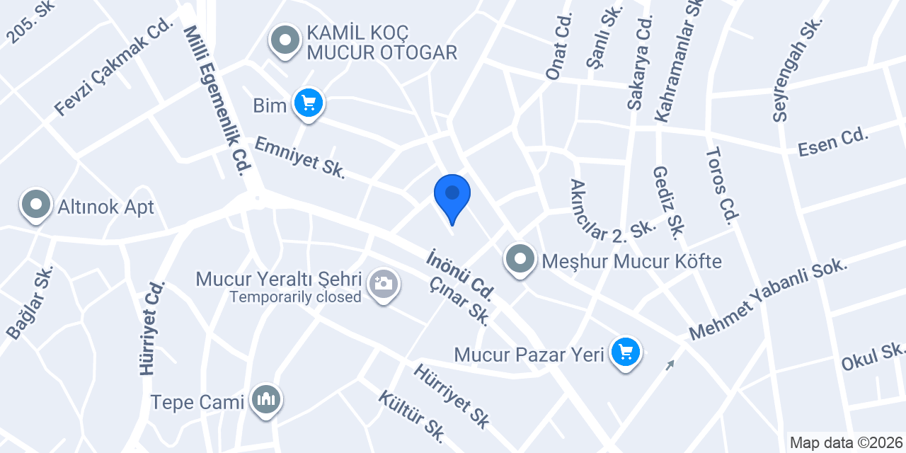 Bol Sos Döner Mucur konumu