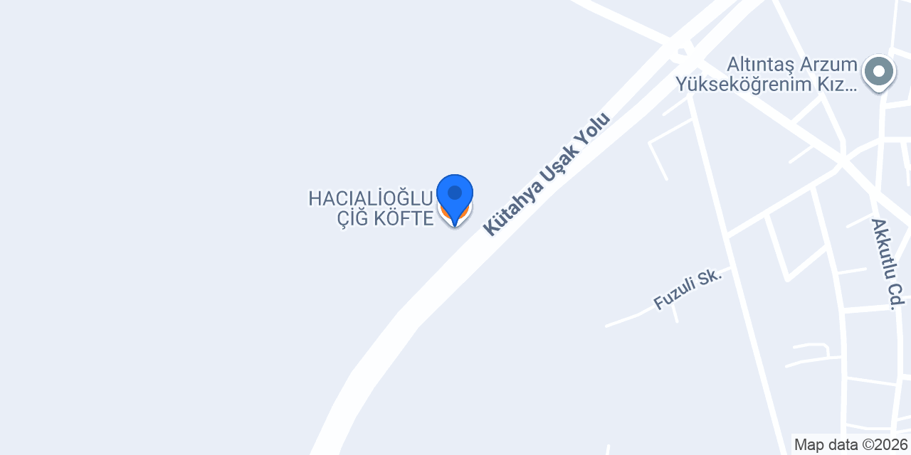 HACIALİOĞLU ÇİĞ KÖFTE konumu