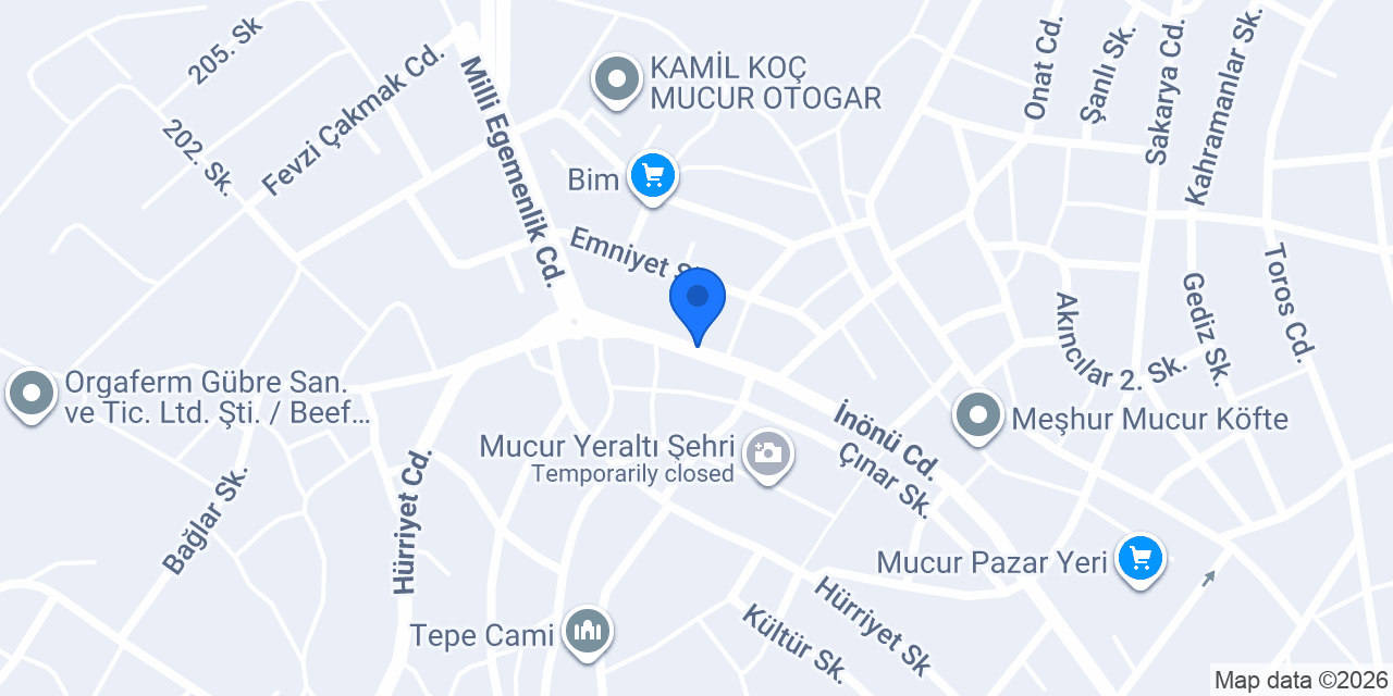 Mucur Noterliği konumu