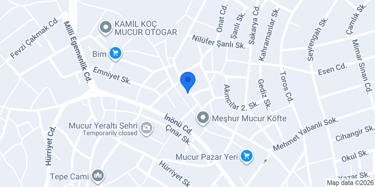Ahi Veteriner Kliniği konumu