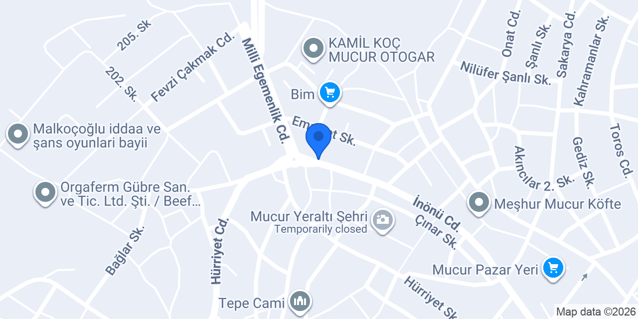 Mucur konumu