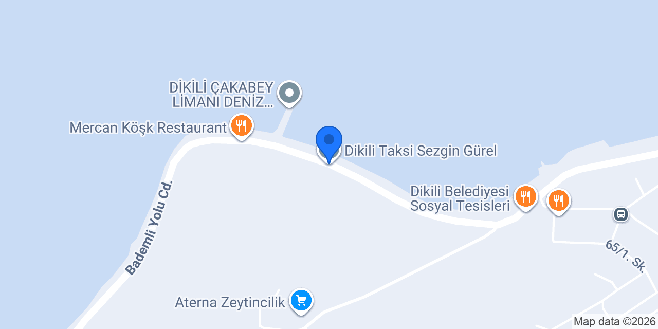 Dikili Taksi Sezgin Gürel konumu