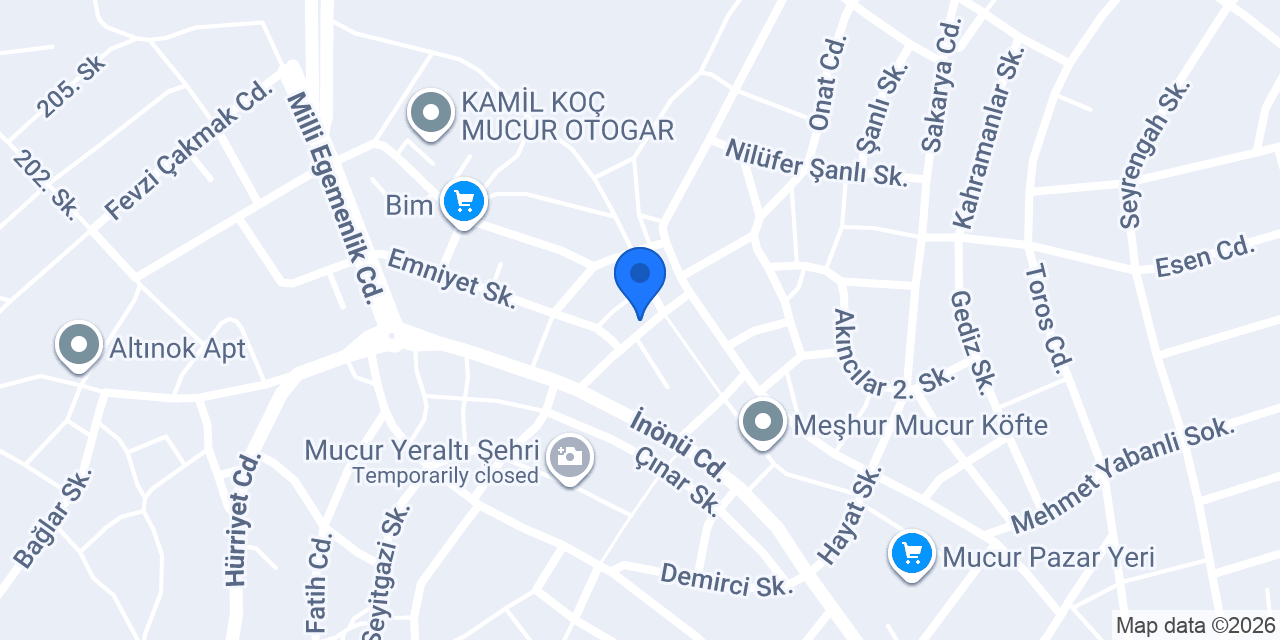 Leblebiciler Mobilya Mucur Çarşı Şubesi konumu