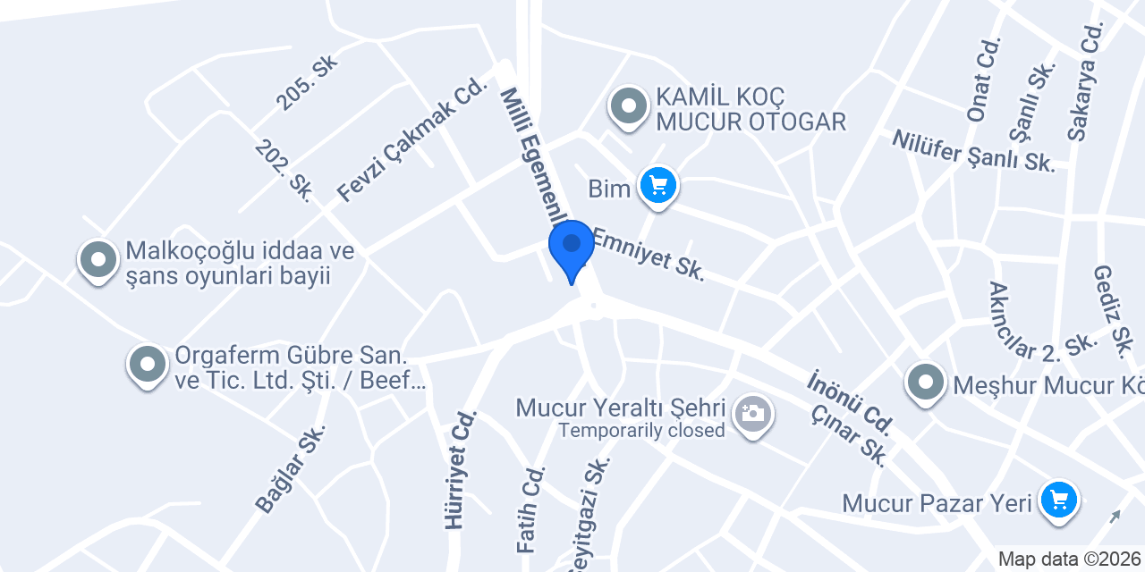 Aygaz Tup Bayi konumu