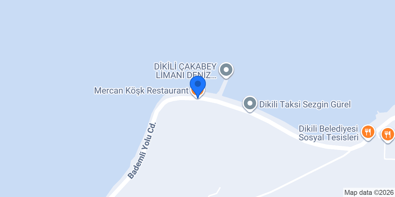 Mercan Köşk Restaurant konumu