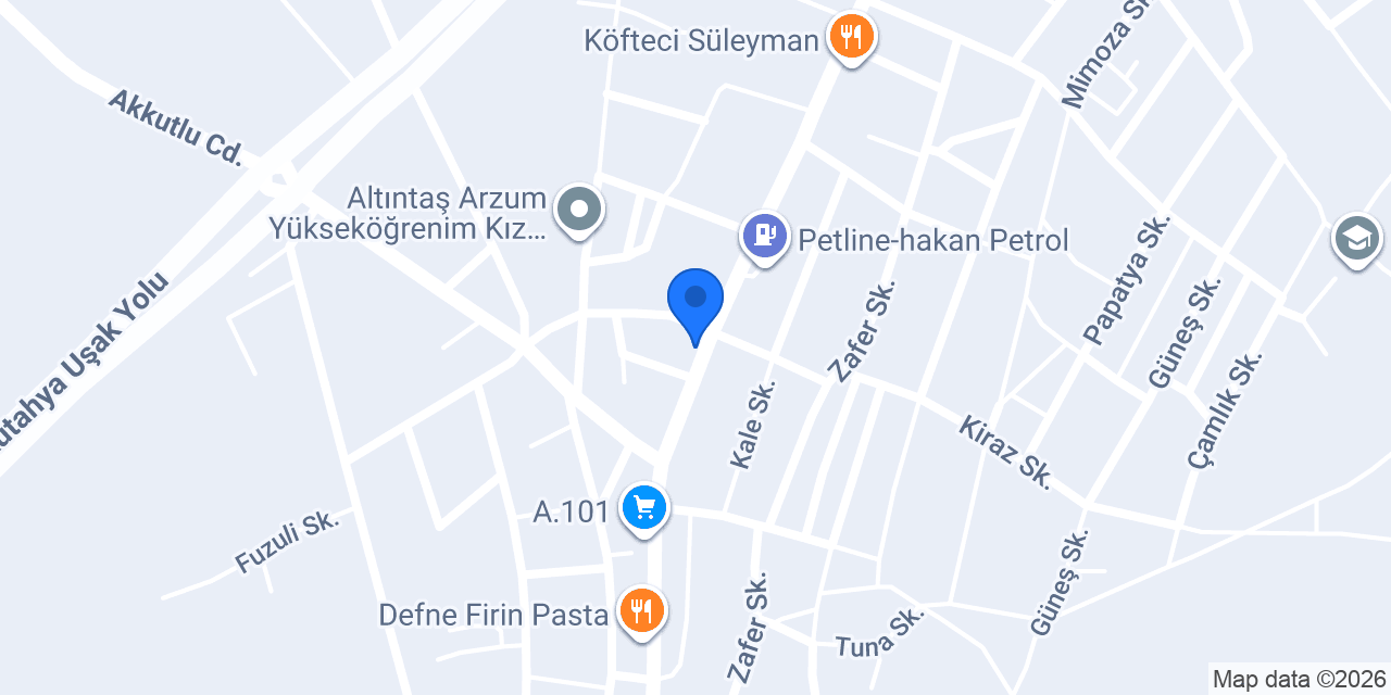 Ptt-altıntaş Şubesi konumu