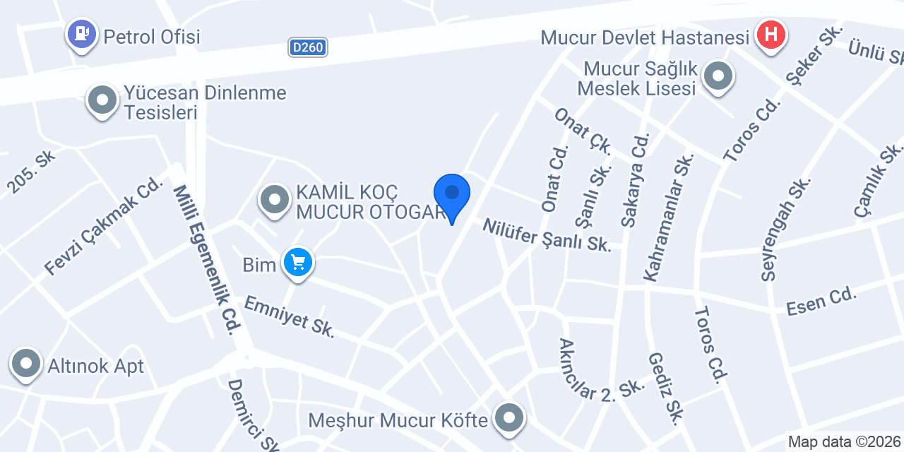 Mucur Aile Sağlık Mrk. konumu