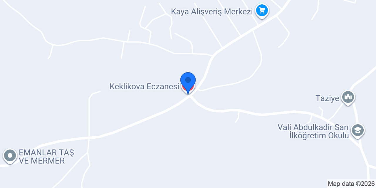 Keklikova Eczanesi konumu