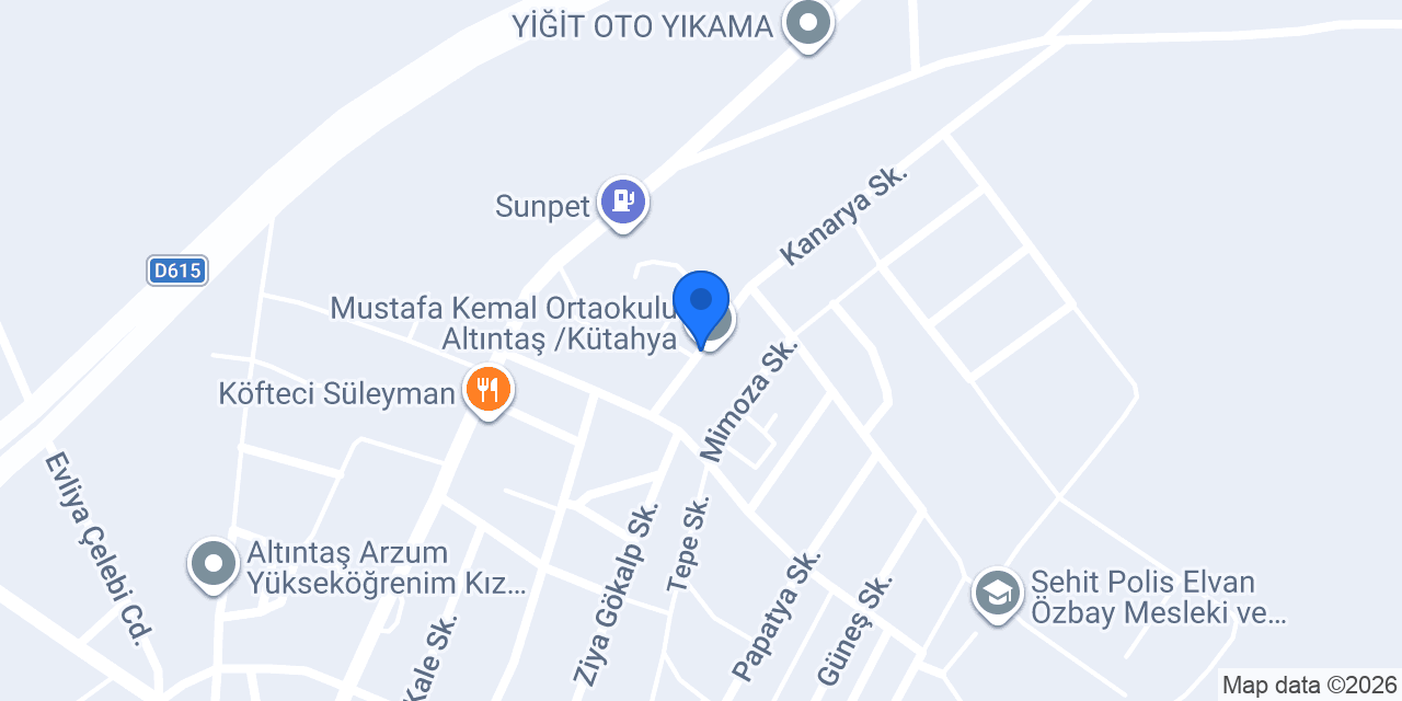 Altıntaş Halk Eğitimi Merkezi konumu