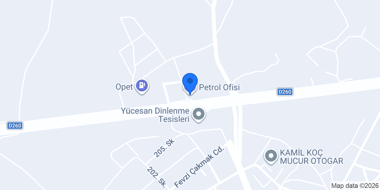 Petrol Ofisi konumu