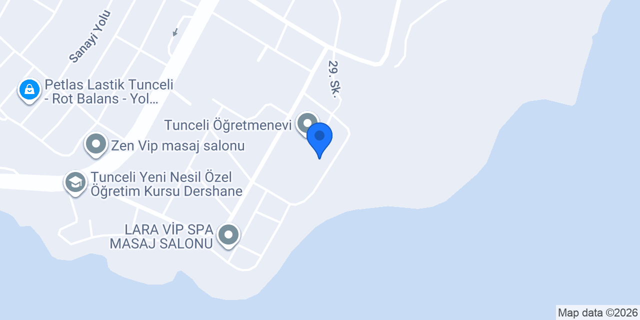 Tunceli Anadolu Lisesi konumu
