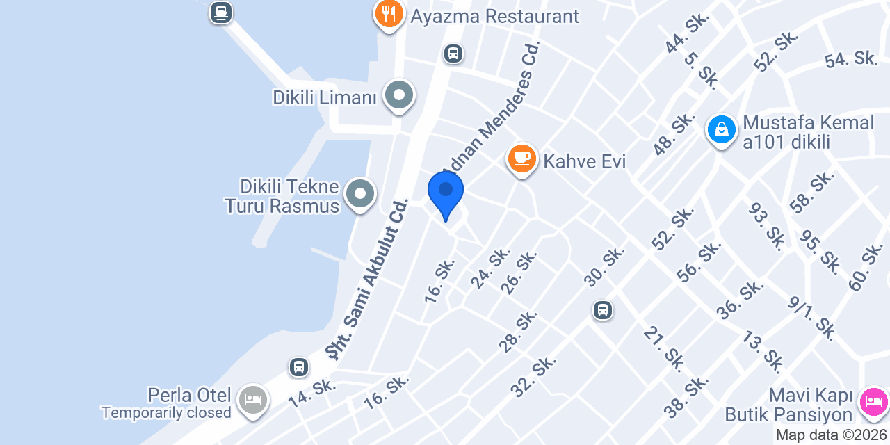 Dikili Güven Emlak konumu