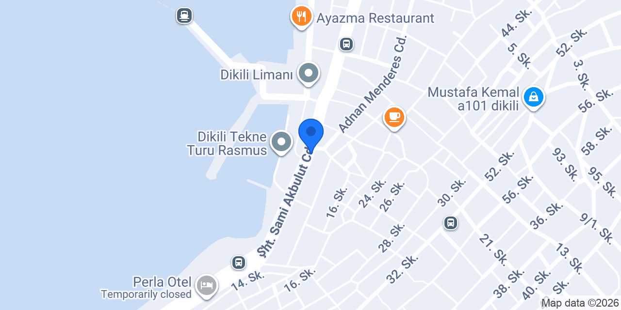 Dikili Taksi station 🚖 🚕 🚖 konumu