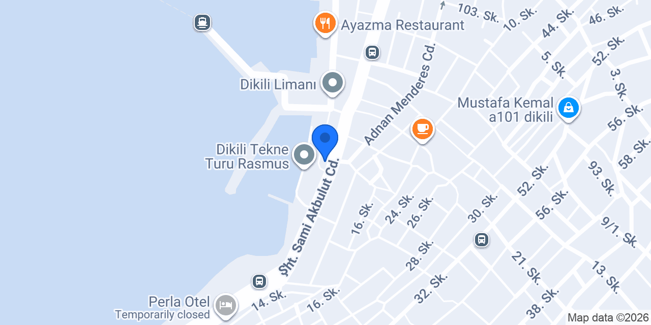 Dikili Mesleki Eğitim Merkezi konumu