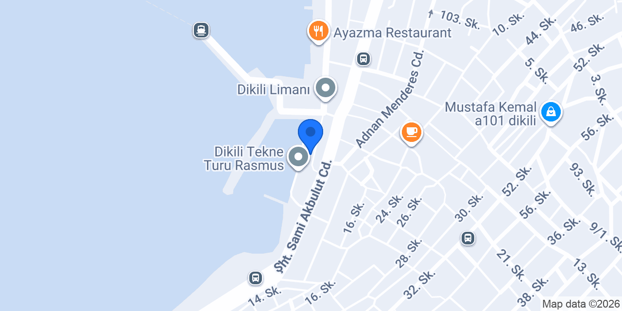 Dikili Tekne Turu Yakamozz Tur konumu