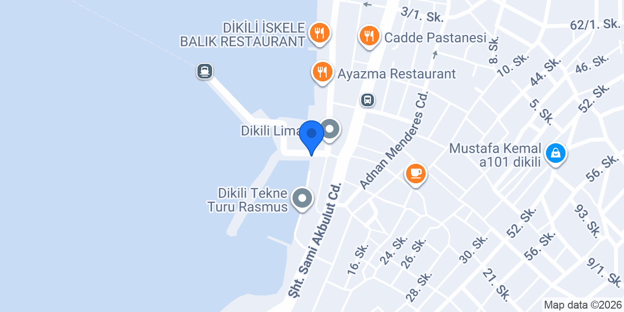 Dikili Balıkçı Barınağı konumu