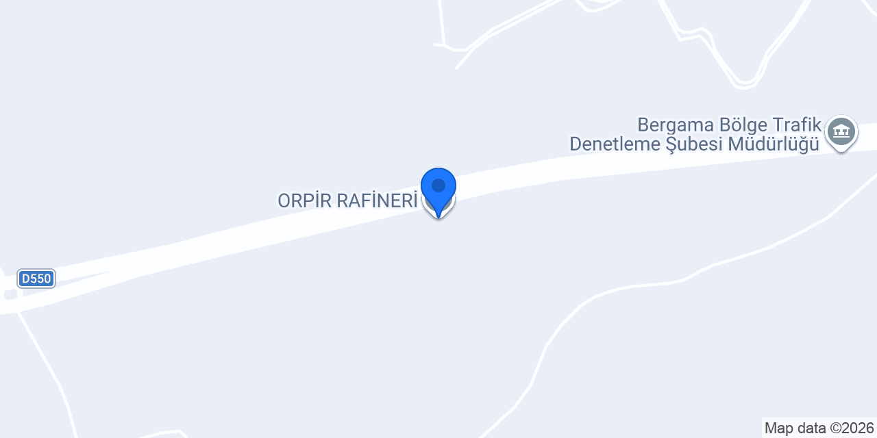 ORPİR RAFİNERİ konumu