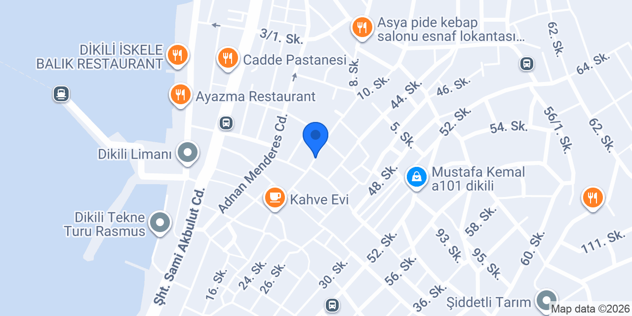 Dikili Şafak Sıhhi Tesisat konumu