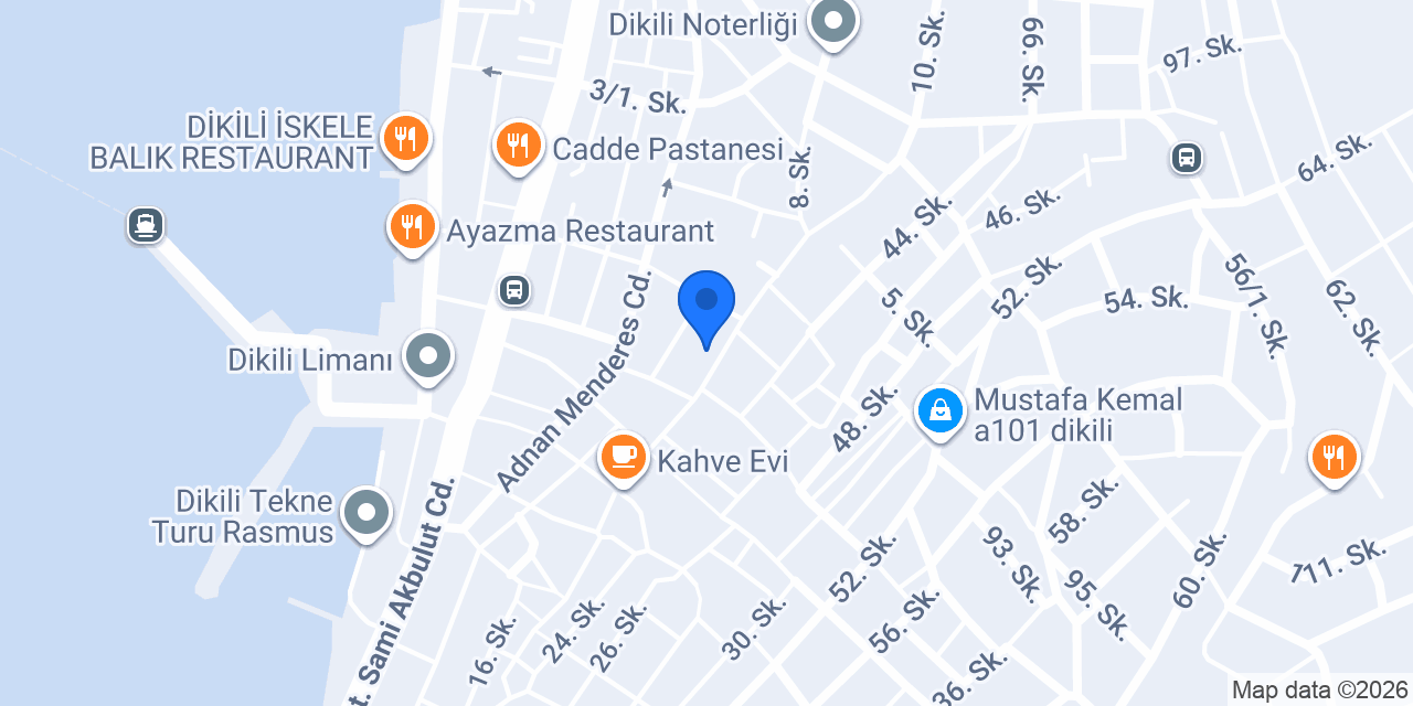 Dikili İlçe Halk Kütüphanesi konumu