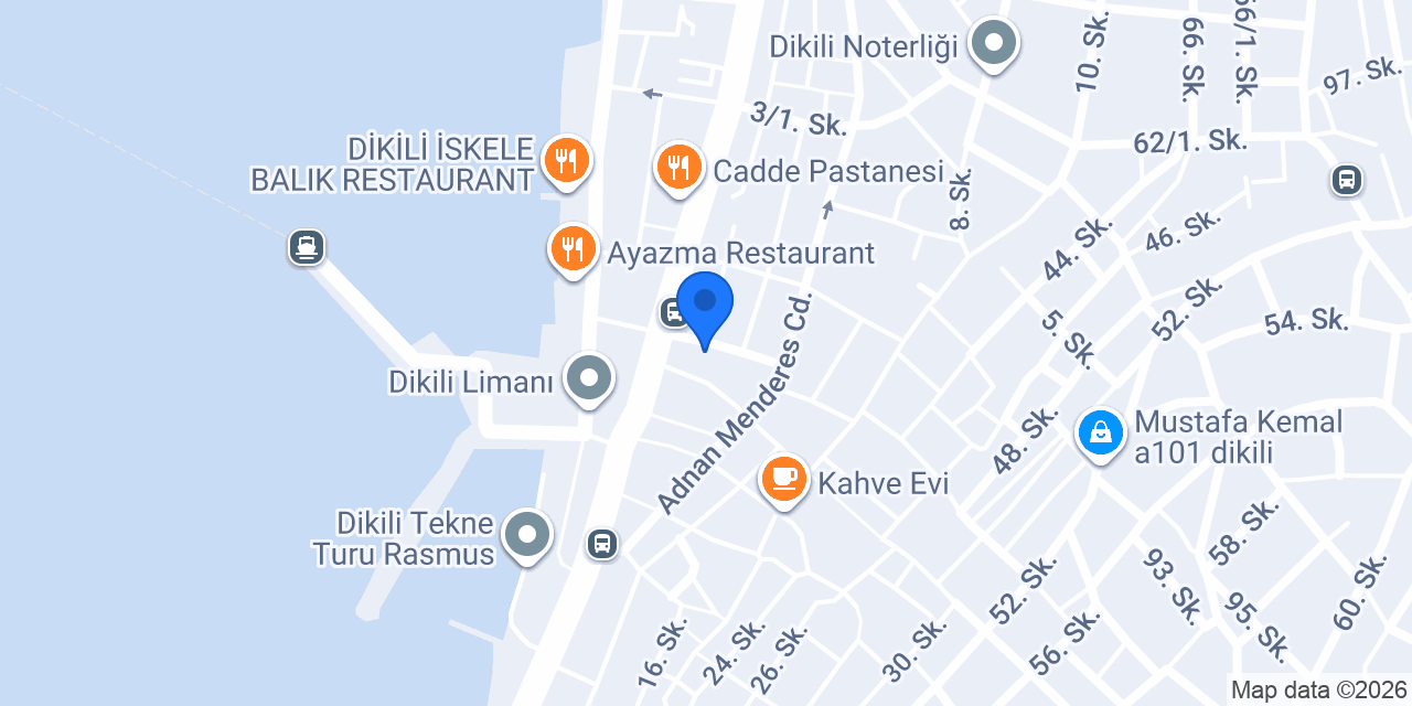 Dikili taksi rank konumu