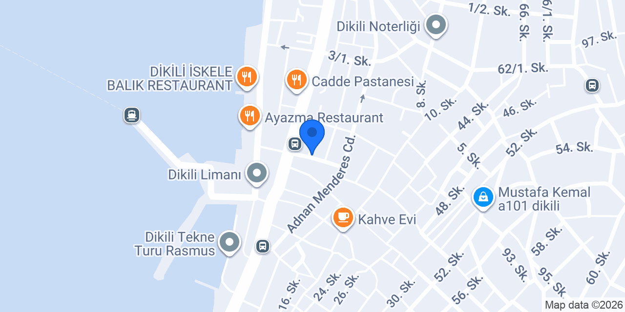 Dikili Sevgi Optik konumu