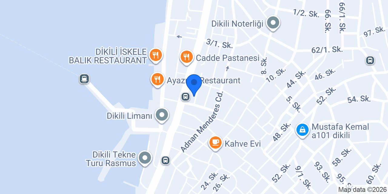 DİKİLİ İŞLER KİTABEVLERİ konumu