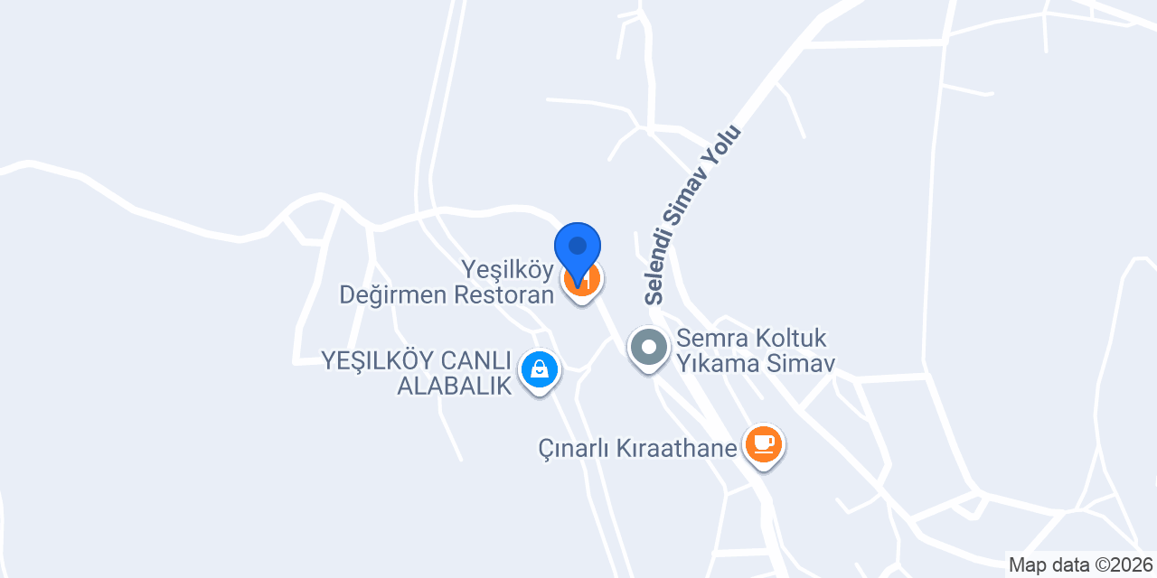 YEŞİLKÖY AİLE RESTORAN konumu