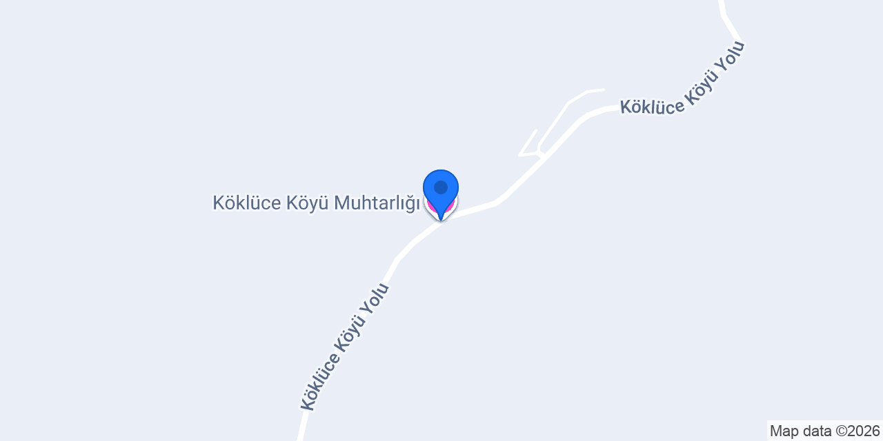 Köklüce Köyü Muhtarlığı konumu