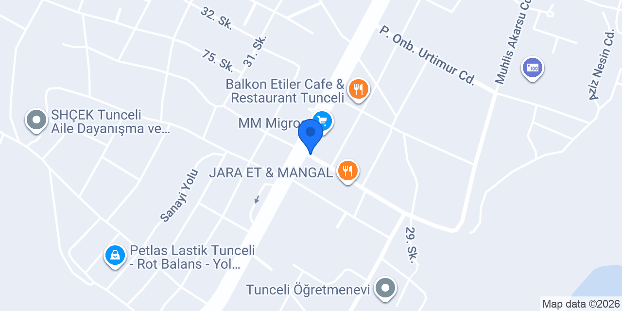 Mis tatlı tunceli konumu