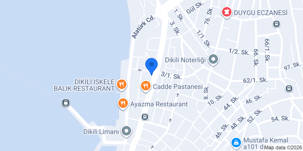 Yakamoz Pastanesi konumu