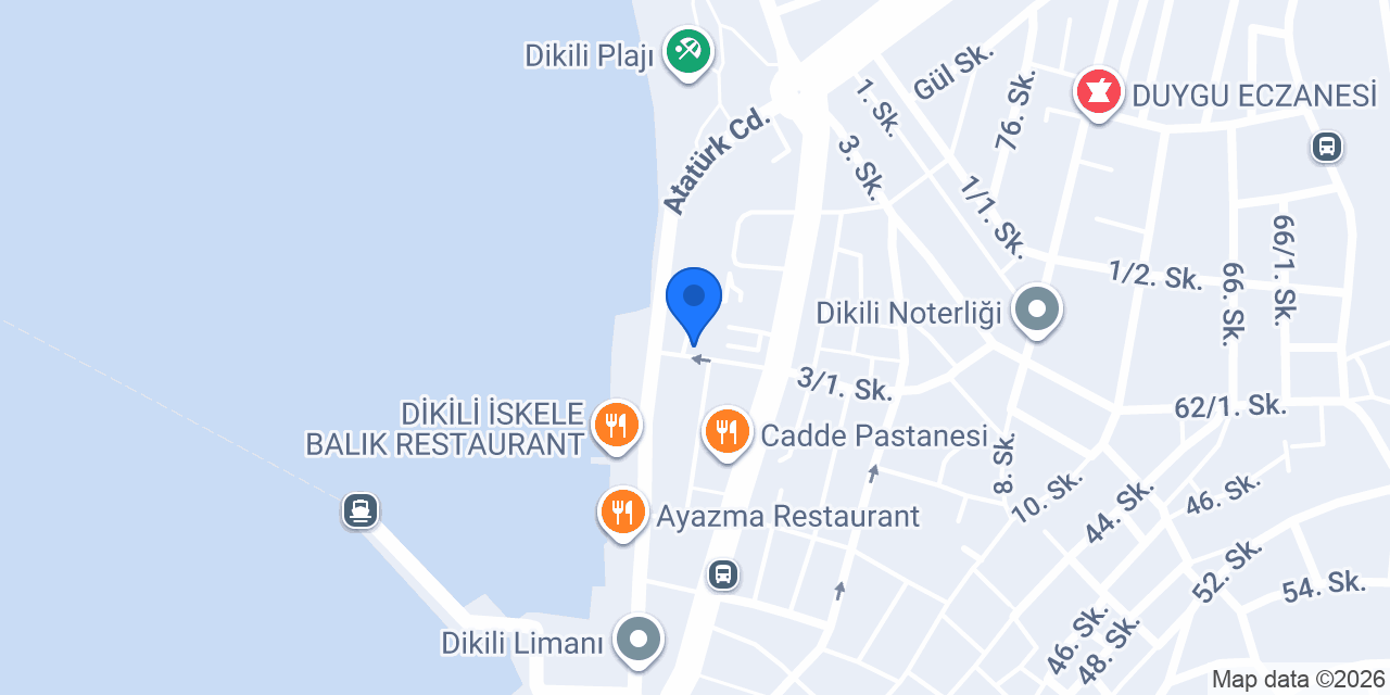 Dikili İlçe Emniyet Müdürlüğü konumu