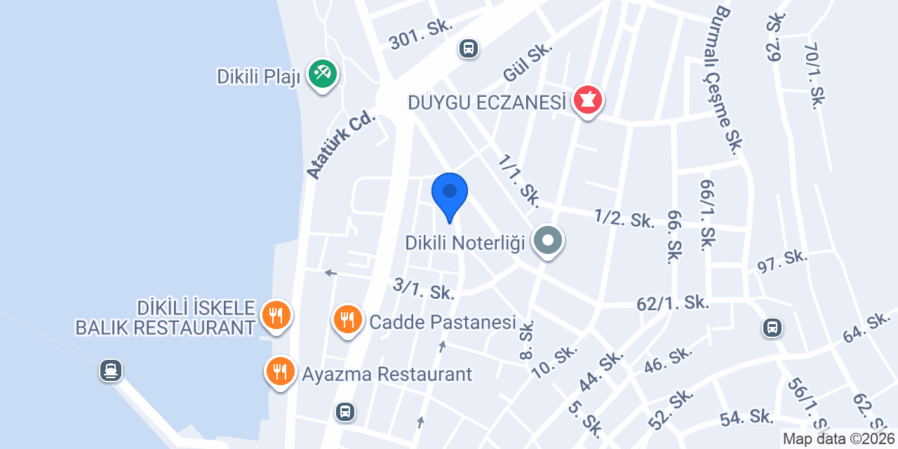 Akçay Otel konumu