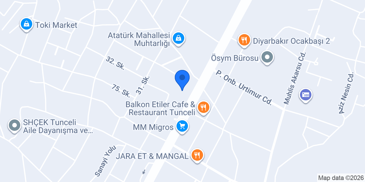 Tunceli İmam Hatip Ortaokulu konumu