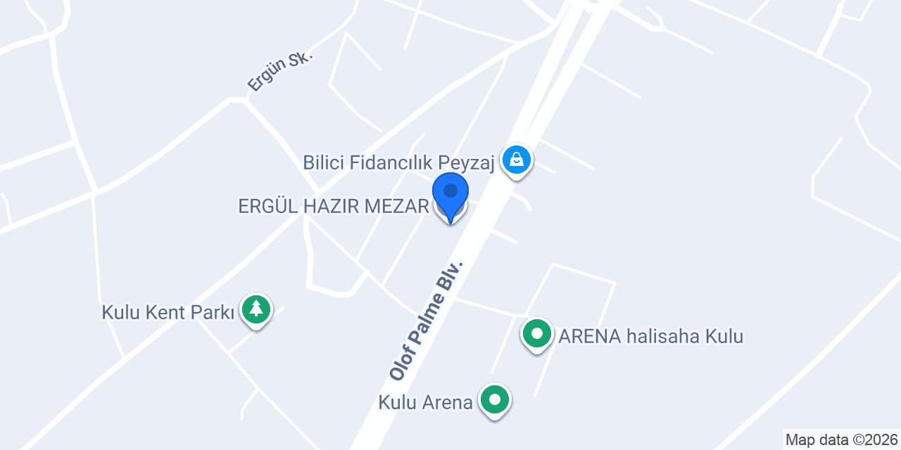 ERGÜL HAZIR MEZAR konumu