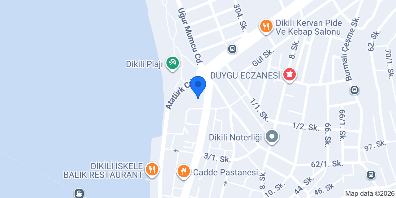 Halkbank Dikili Şubesi konumu