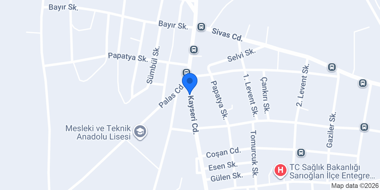 Sarıoğlan Askerlik Şubesi konumu