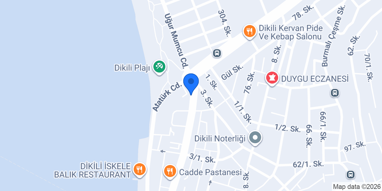 Pasaport Pizza Dikili konumu