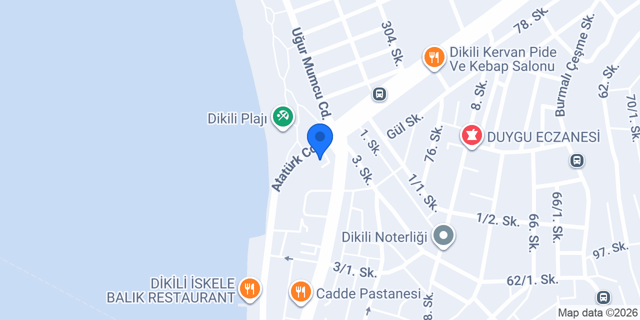 Dikili Kaymakamlığı konumu