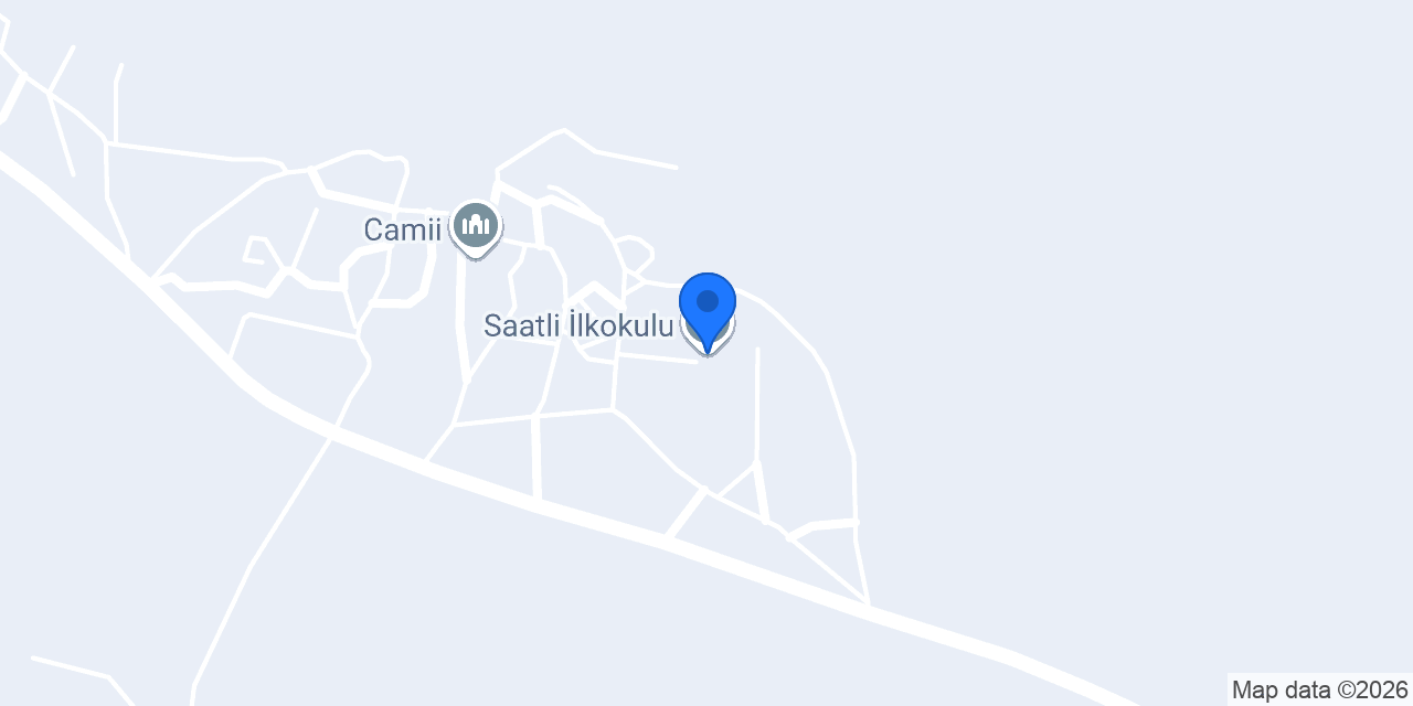 Saatli İlkokulu konumu