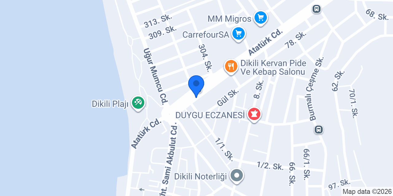 Dikili Jeotermal konumu