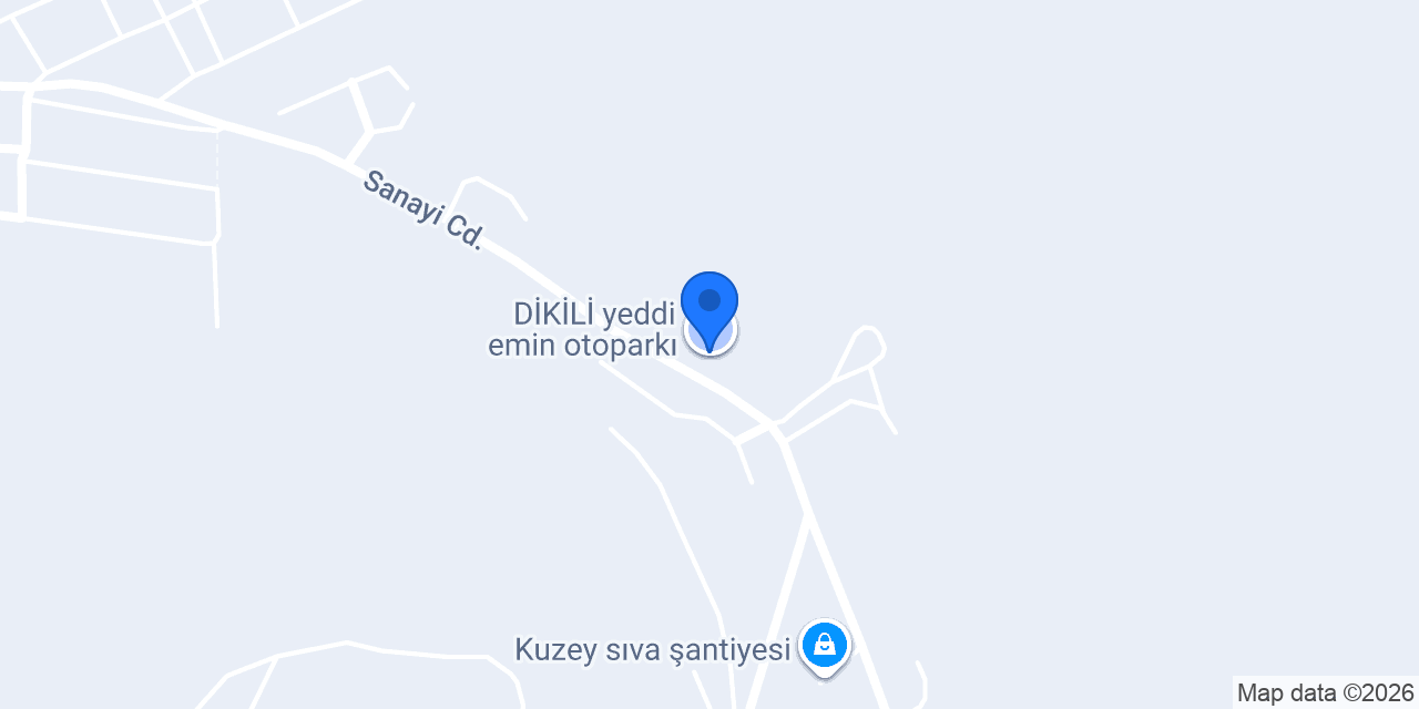 DİKİLİ yeddi emin otoparkı konumu