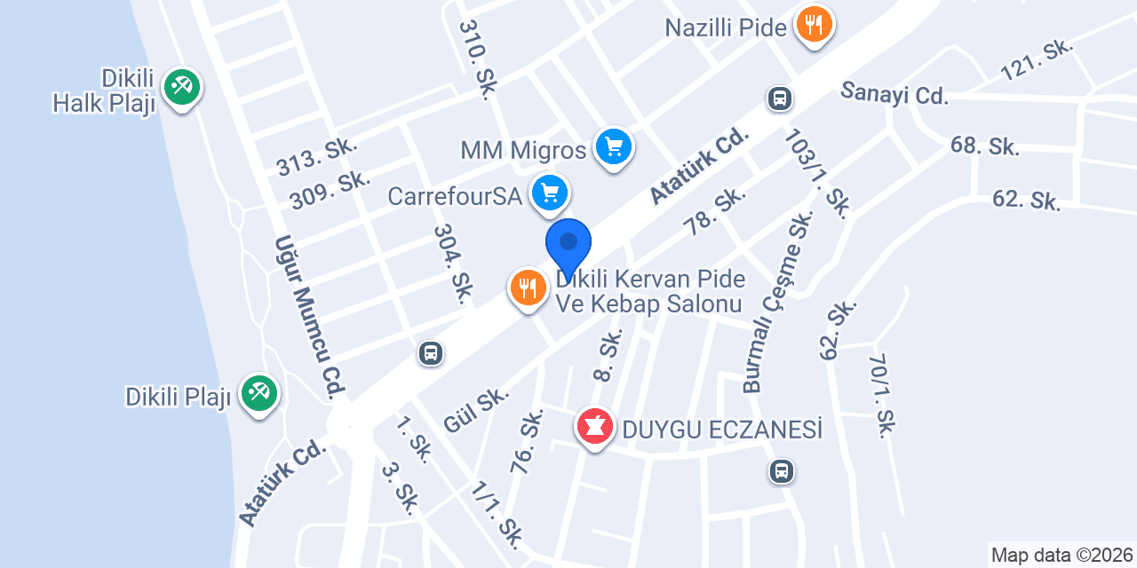 DHL eCommerce - Dikili Şubesi konumu