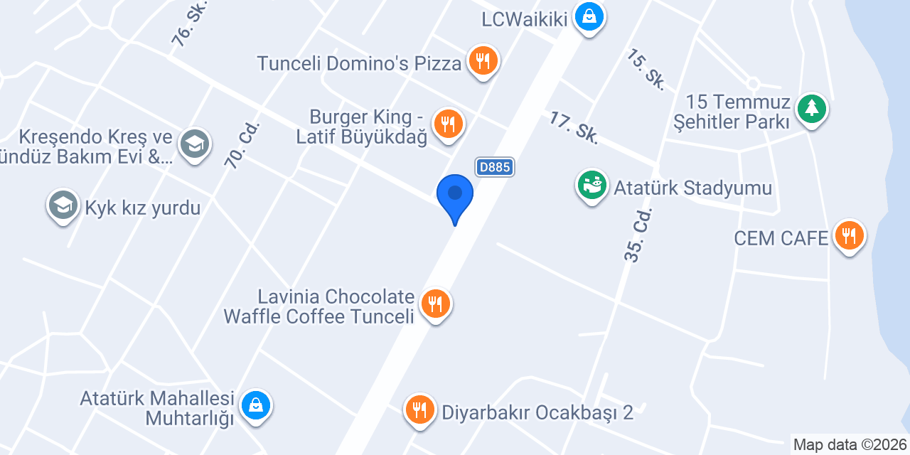 DİOS TANTUNi FASTFOOD konumu